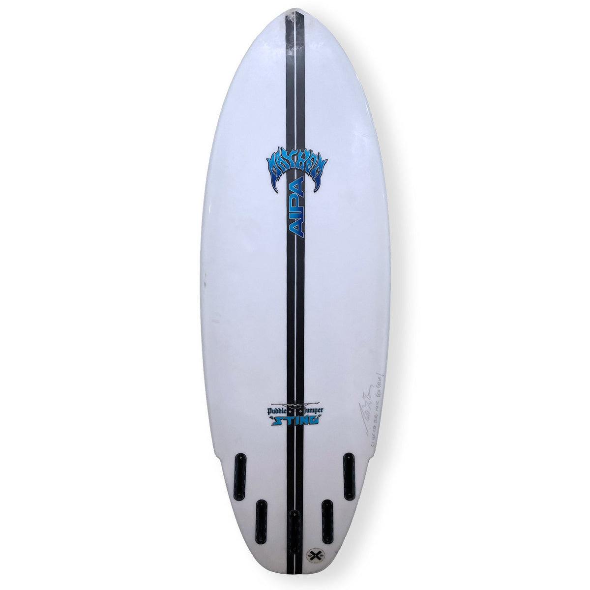 Lost 5'1 X Aipa Puddle Jumper Sting Lightspeed Second Hand Shortboard 25.8L - White - Second Hand Shortboard by Lost 5ft 1