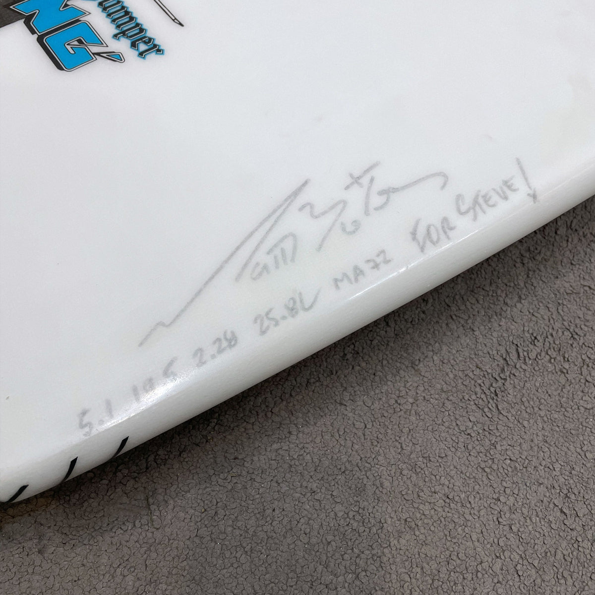 Lost 5'1 X Aipa Puddle Jumper Sting Lightspeed Second Hand Shortboard 25.8L - White - Second Hand Shortboard by Lost 5ft 1