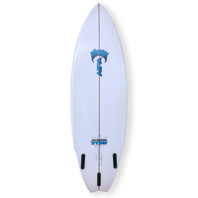 Lost 5'7 Sub Scorcher Sting Second Hand Surfboard - 27.5L - White/Blue - Second Hand Shortboard by Lost 5ft 7