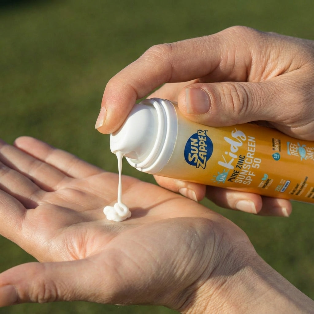 Sun Zapper Pure Zinc Kids Sunscreen SPF50 Pump Bottle - Sunscreen by Sun Zapper 100g