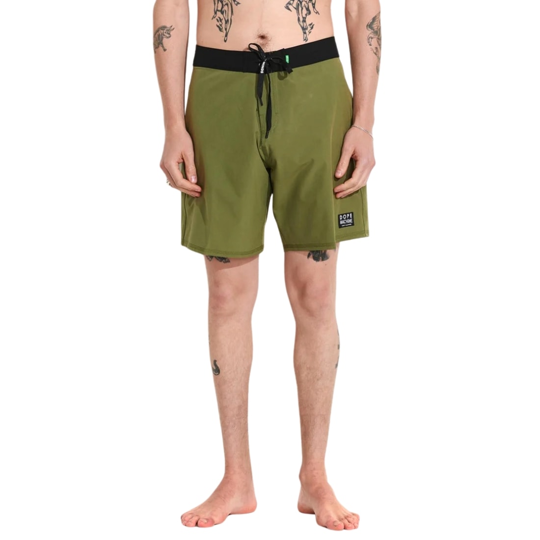 Misfit Dope Machine 18&quot; 50-30 Boardshorts - Army Green - Mens Boardshorts by Misfit