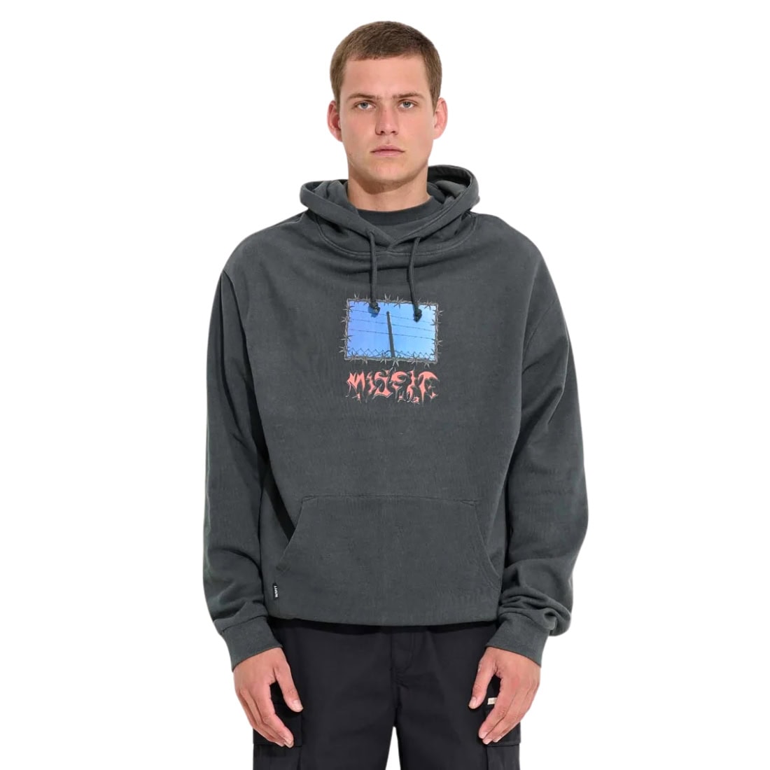 Misfit Panoramic Heaven Hoodie - Pigment Petrol - Mens Pullover Hoodie by Misfit