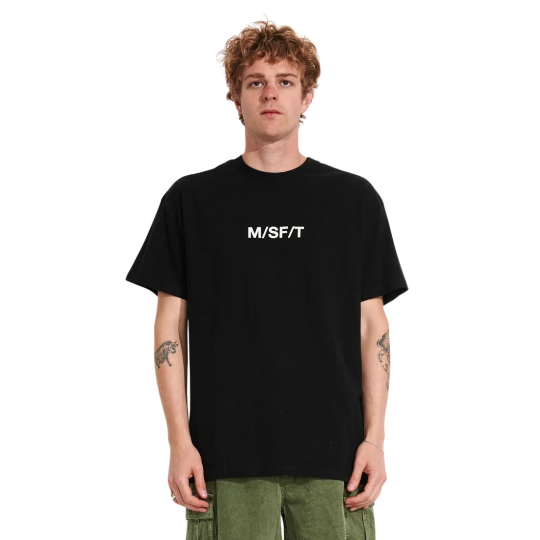 Misfit Supercorporate 2.0 T-Shirt - Washed Black - Mens Graphic T-Shirt by Misfit