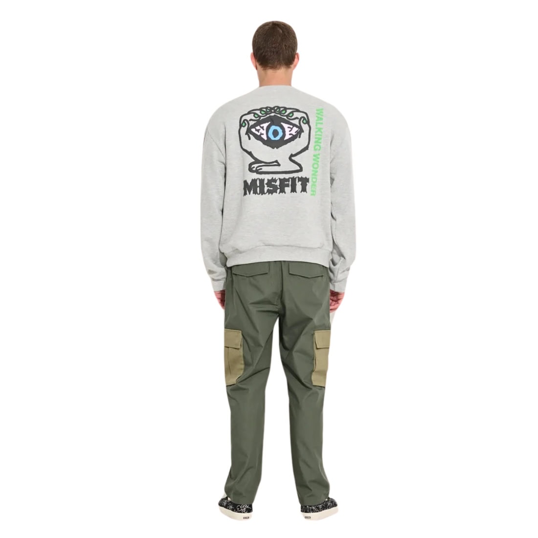 Misfit Walking Wonders Crew Sweater - Ash Heather - Mens Crew Neck Sweatshirt by Misfit