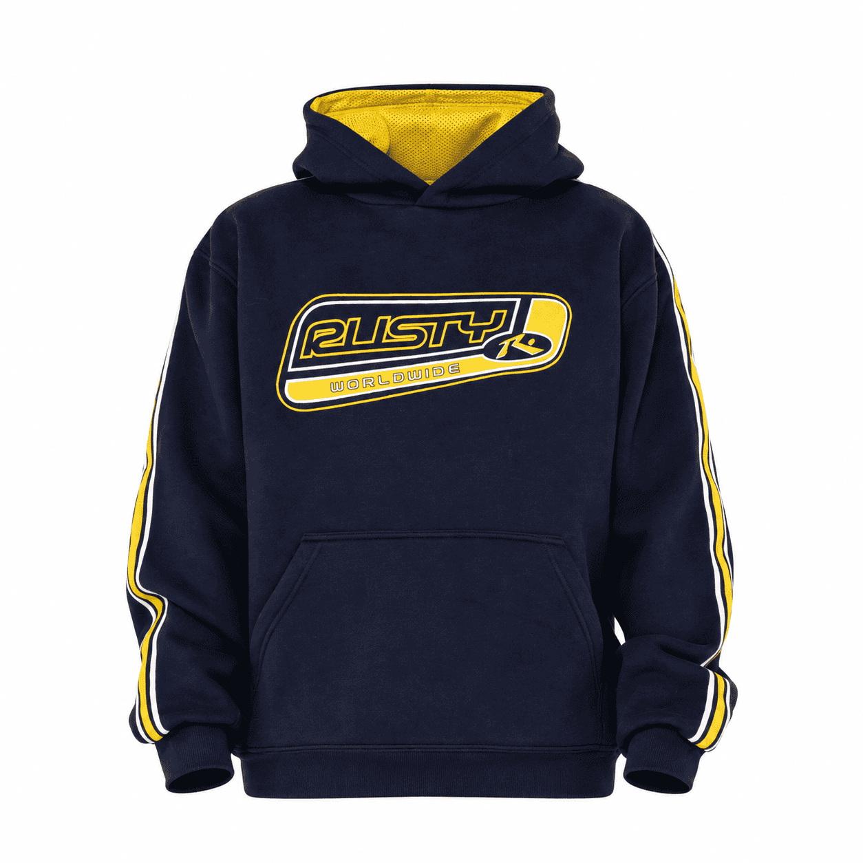 Rusty Boys Roadhouse Taped Hooded Fleece - Navy - Boys Pullover Hoodie by Rusty
