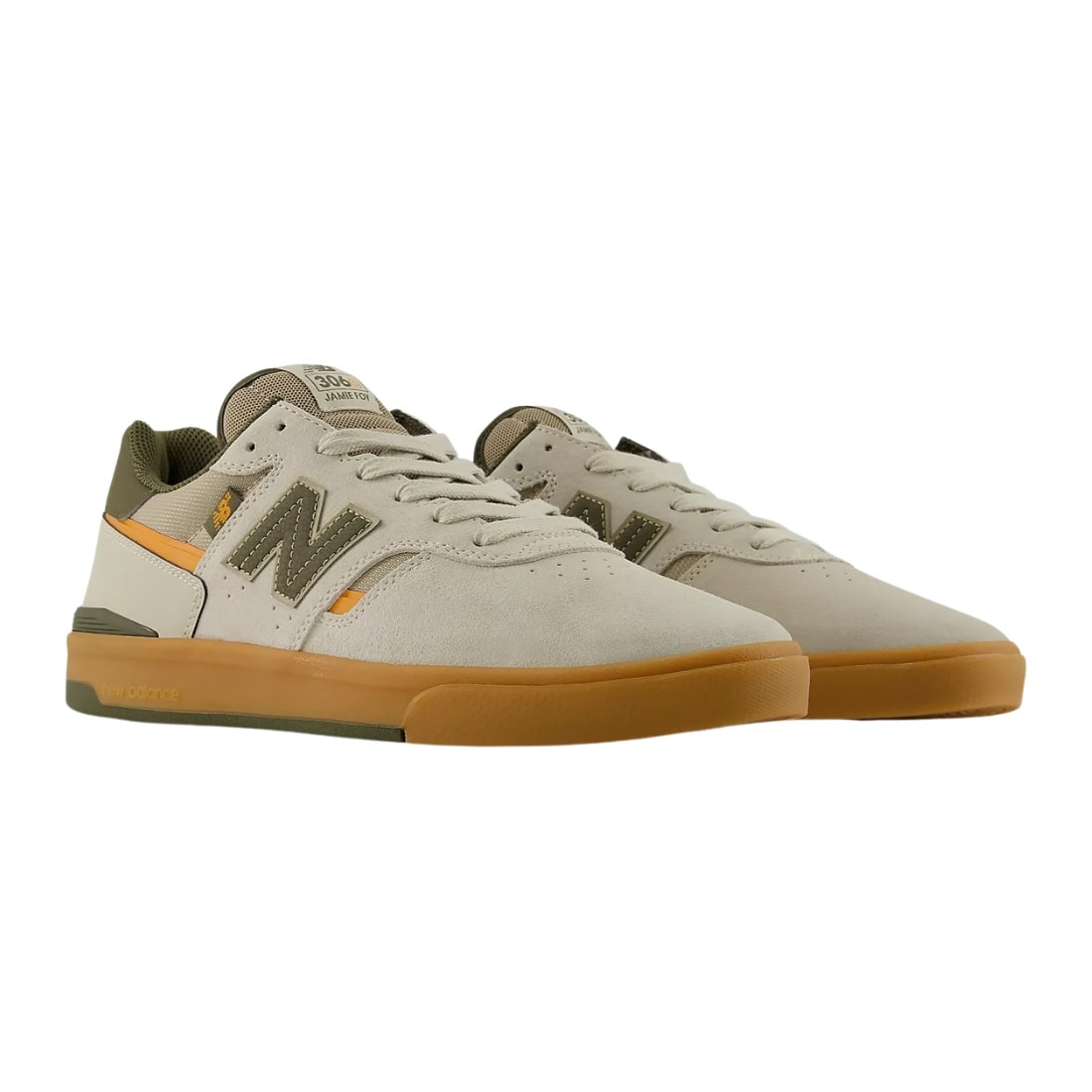 New Balance Numeric 306 Foy Cup Skate Shoes - Timberwolf/Dark Moss - Mens Skate Shoes by New Balance Numeric