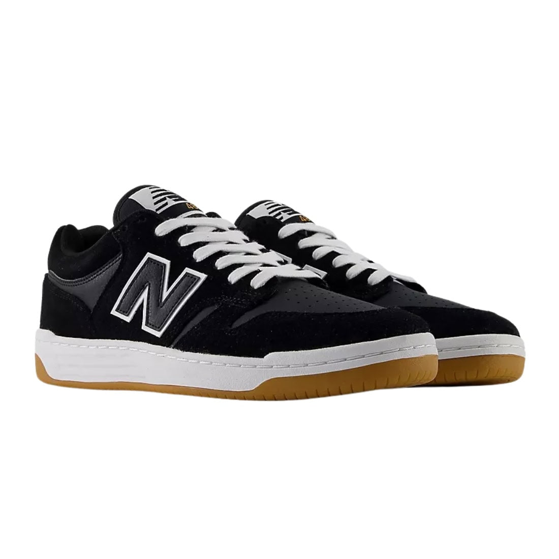 New Balance Numeric 480 Skate Shoes - Black/NB 103 White - Mens Skate Shoes by New Balance Numeric
