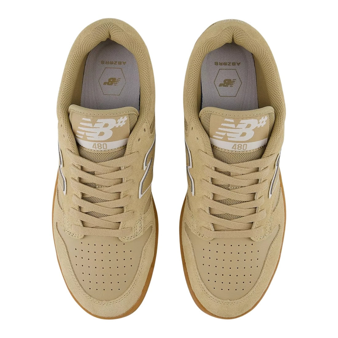 New Balance Numeric 480 Skate Shoes - Incense/White/Gum - Mens Skate Shoes by New Balance Numeric