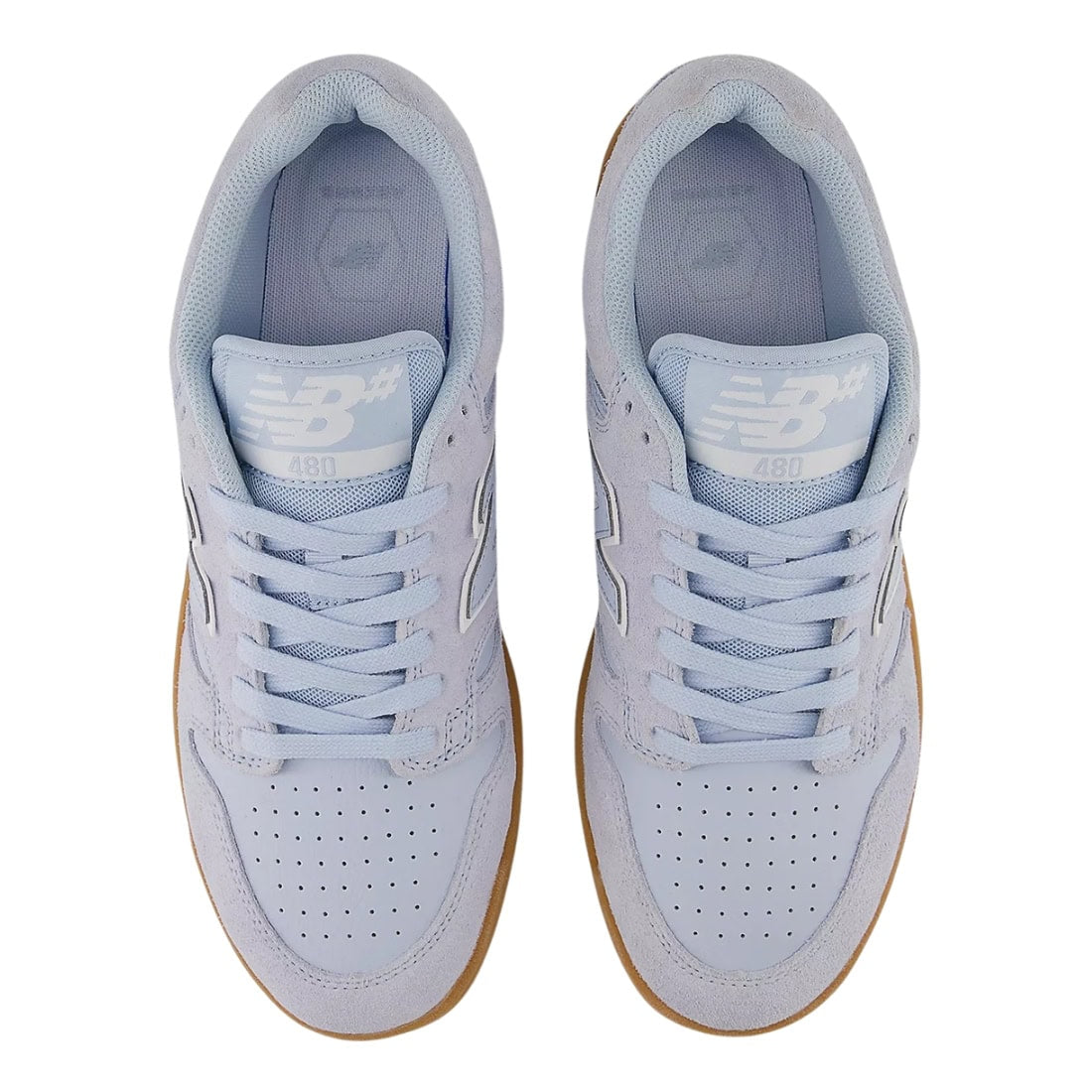 New Balance Numeric 480 Skate Shoes - Oxford Blue/White/Gum - Mens Skate Shoes by New Balance Numeric