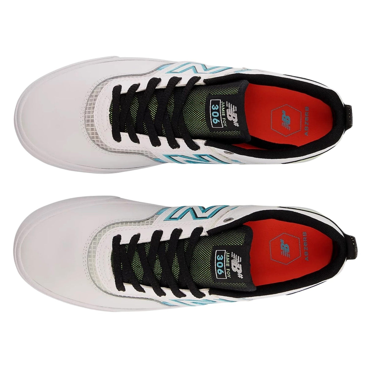 New Balance Numeric Nm306 Jamie Foy Signature Skate Shoes - White/Aqua Sky - Mens Skate Shoes by New Balance Numeric