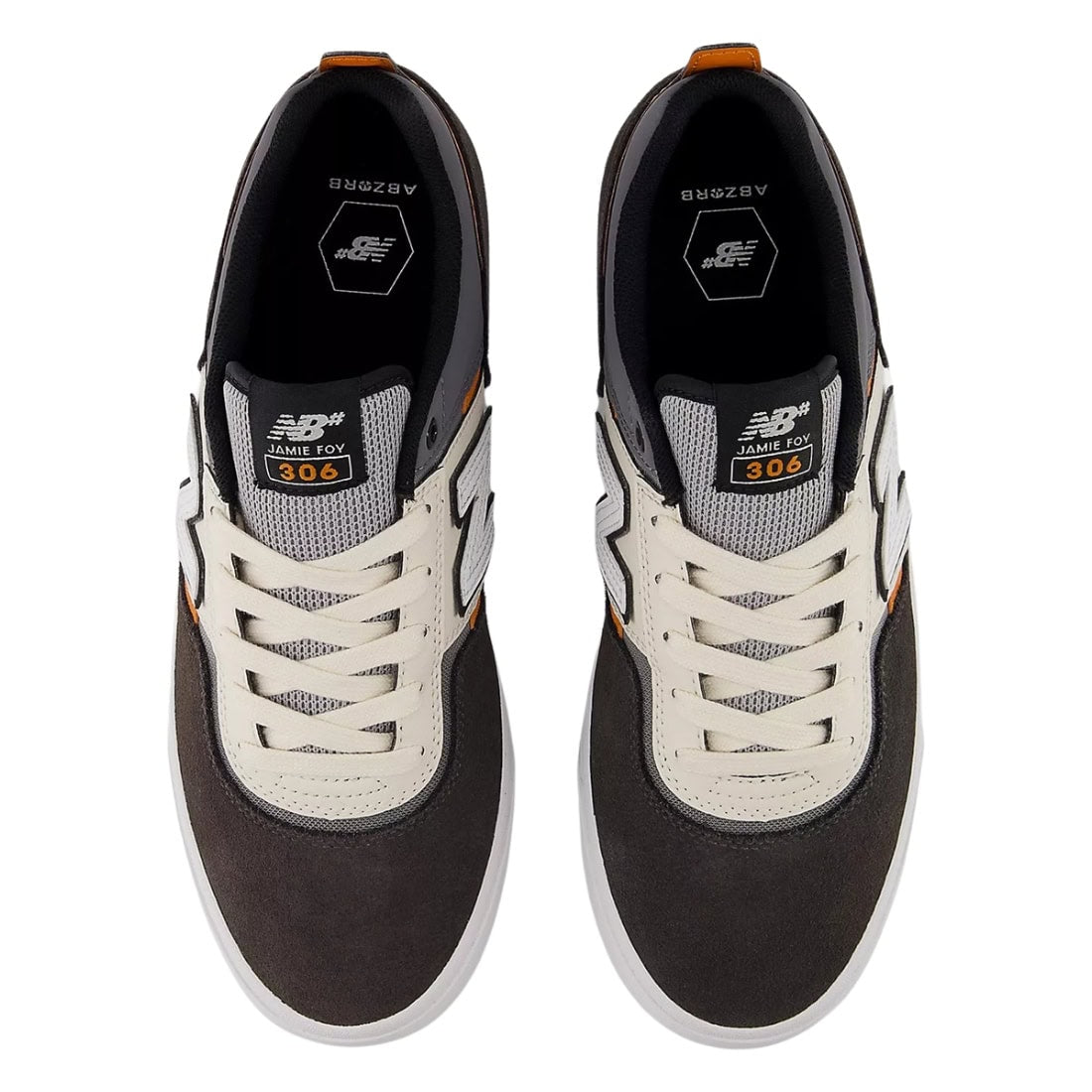 New Balance Numeric Nm306 Jamie Foy Skate Shoes - Black Cement/Sea Salt - Mens Skate Shoes by New Balance Numeric