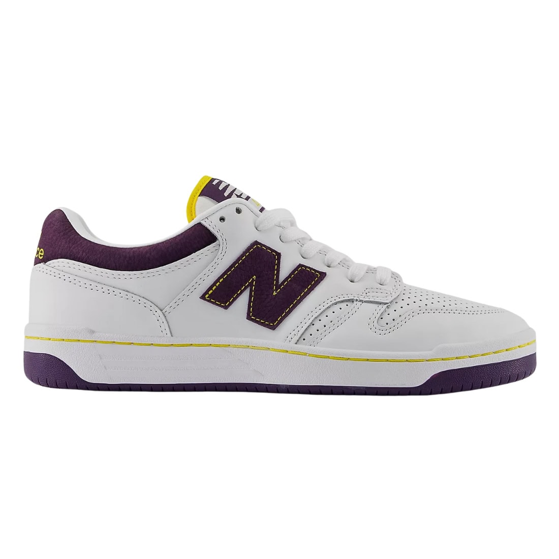 New Balance Numeric NM480 Lakers Skate Shoes - White/Purple - Mens Skate Shoes by New Balance Numeric