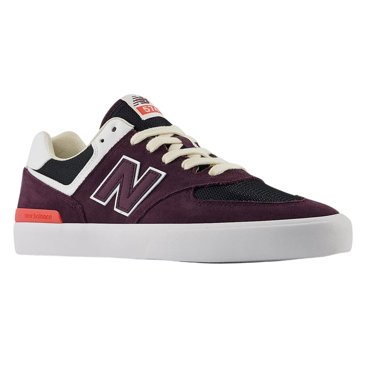 New Balance Numeric NM574 Skate Shoes - Plum/Brown/White - Mens Skate Shoes by New Balance Numeric