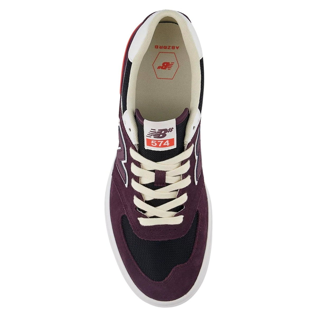 New Balance Numeric NM574 Skate Shoes - Plum/Brown/White - Mens Skate Shoes by New Balance Numeric