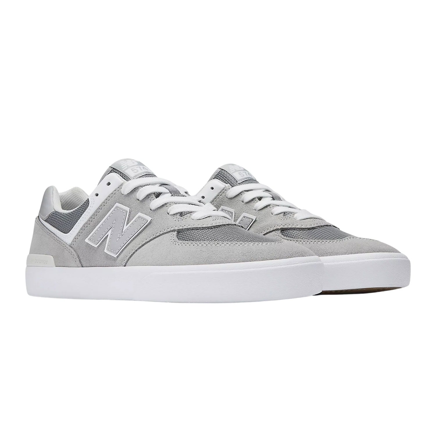New Balance Numeric NM574 Vulc Skate Shoes - Grey/White - Mens Skate Shoes by New Balance Numeric