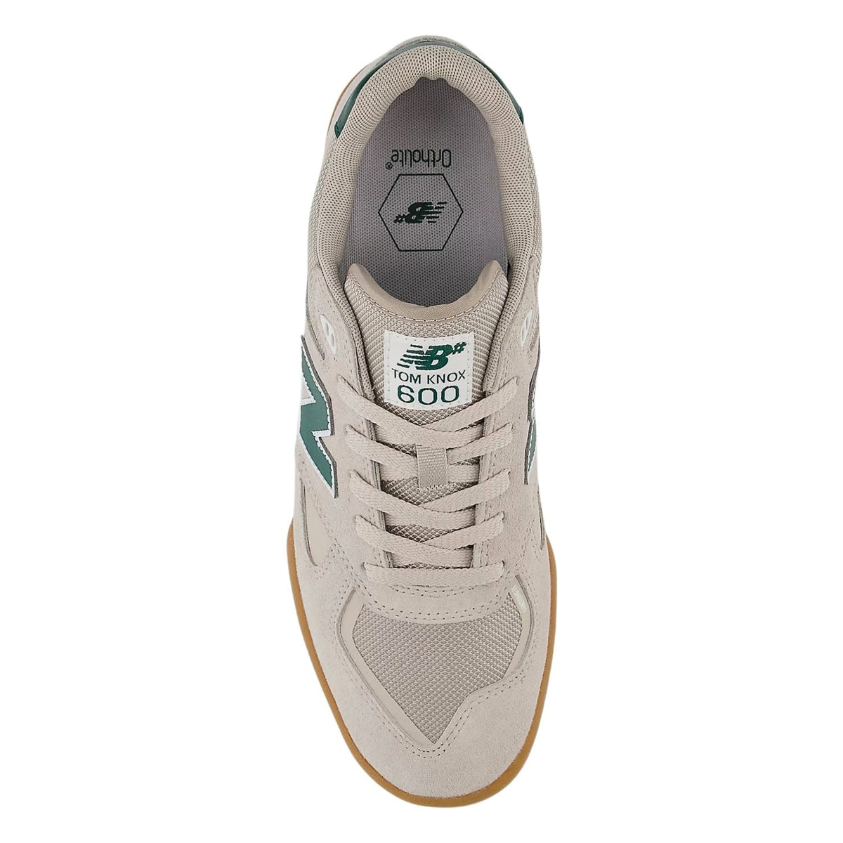 New Balance Numeric NM600 Tom Knox Skate Shoes - Timber Wolf/Forest Green - Mens Skate Shoes by New Balance Numeric