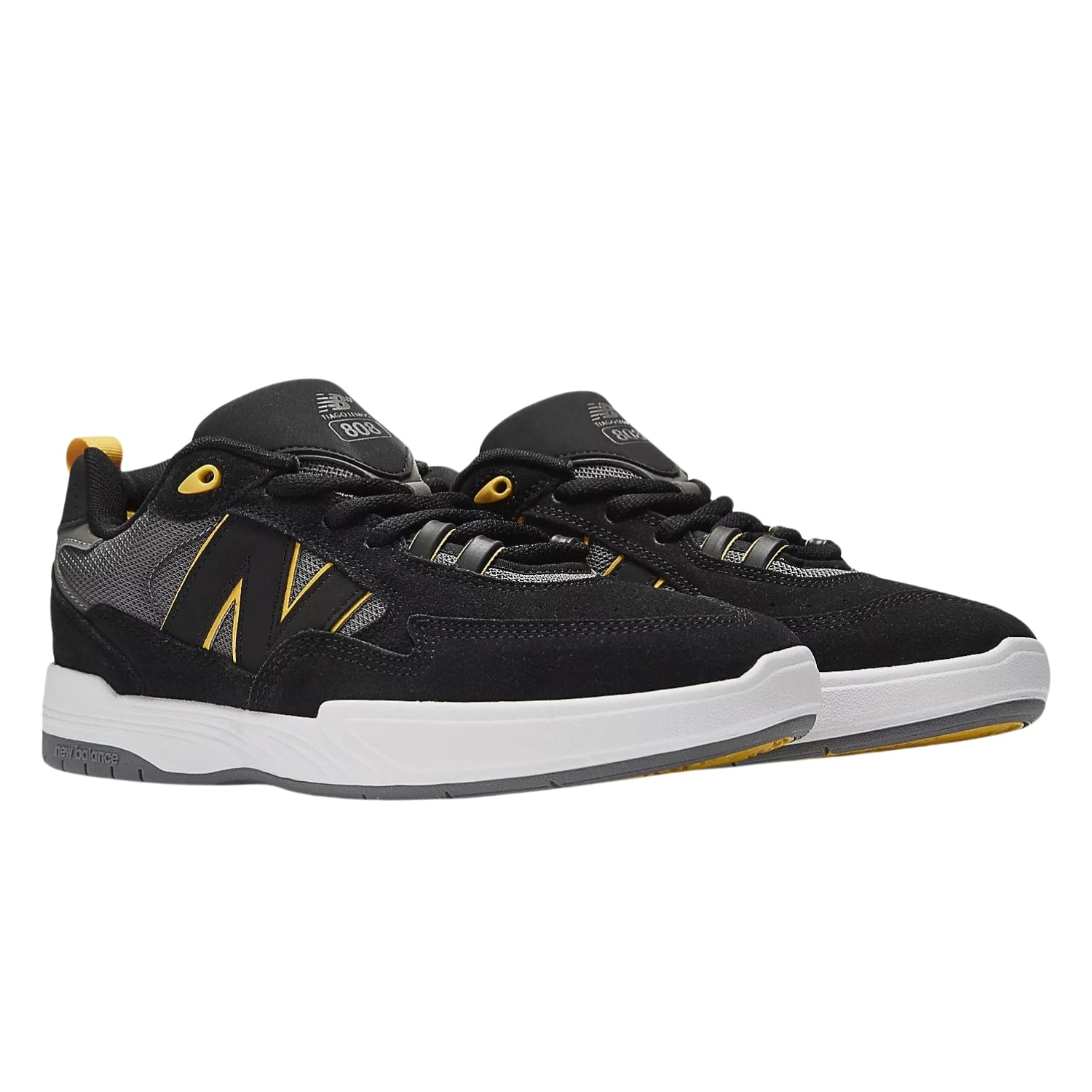 New Balance Numeric Nm808 Tiago Lemos Skate Shoes - Black/Yellow - Mens Skate Shoes by New Balance Numeric