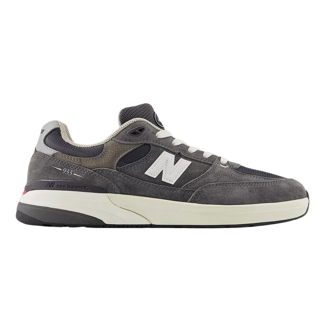 New Balance Numeric NM933 Reynolds Grey Days Skate Shoes - Darkgrey/White