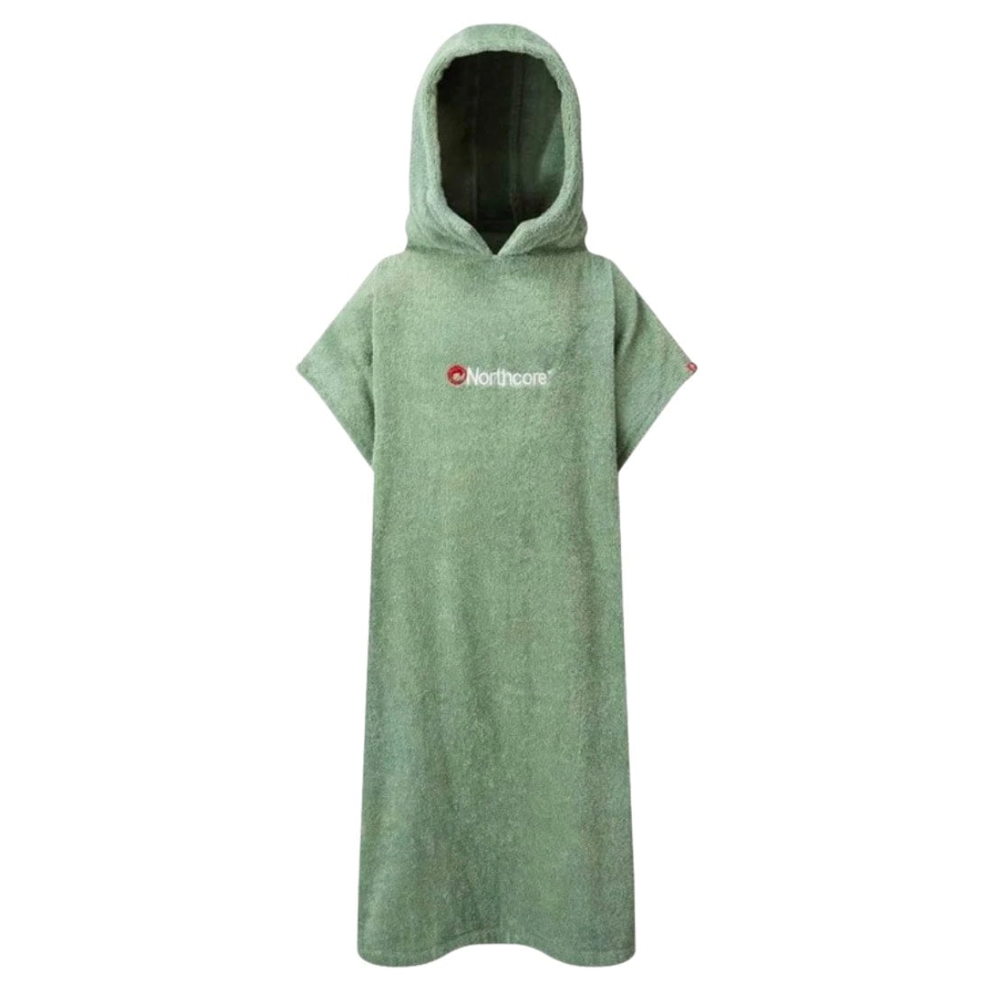 Northcore Kids Beach Basha Hooded Towel Changing Robe / Poncho - Green - Changing Robe Poncho Towel by Northcore One Size