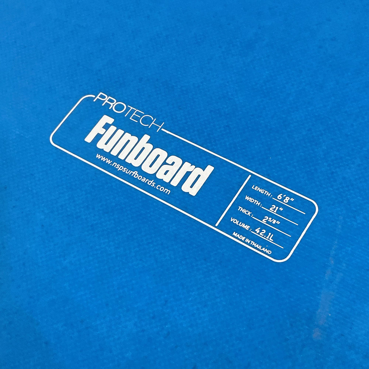 Nsp 6'8 Protch Fun Surfboard - 42.1L - Navy Blue Tint - Mini Mal / Fun Board by NSP 6ft 8