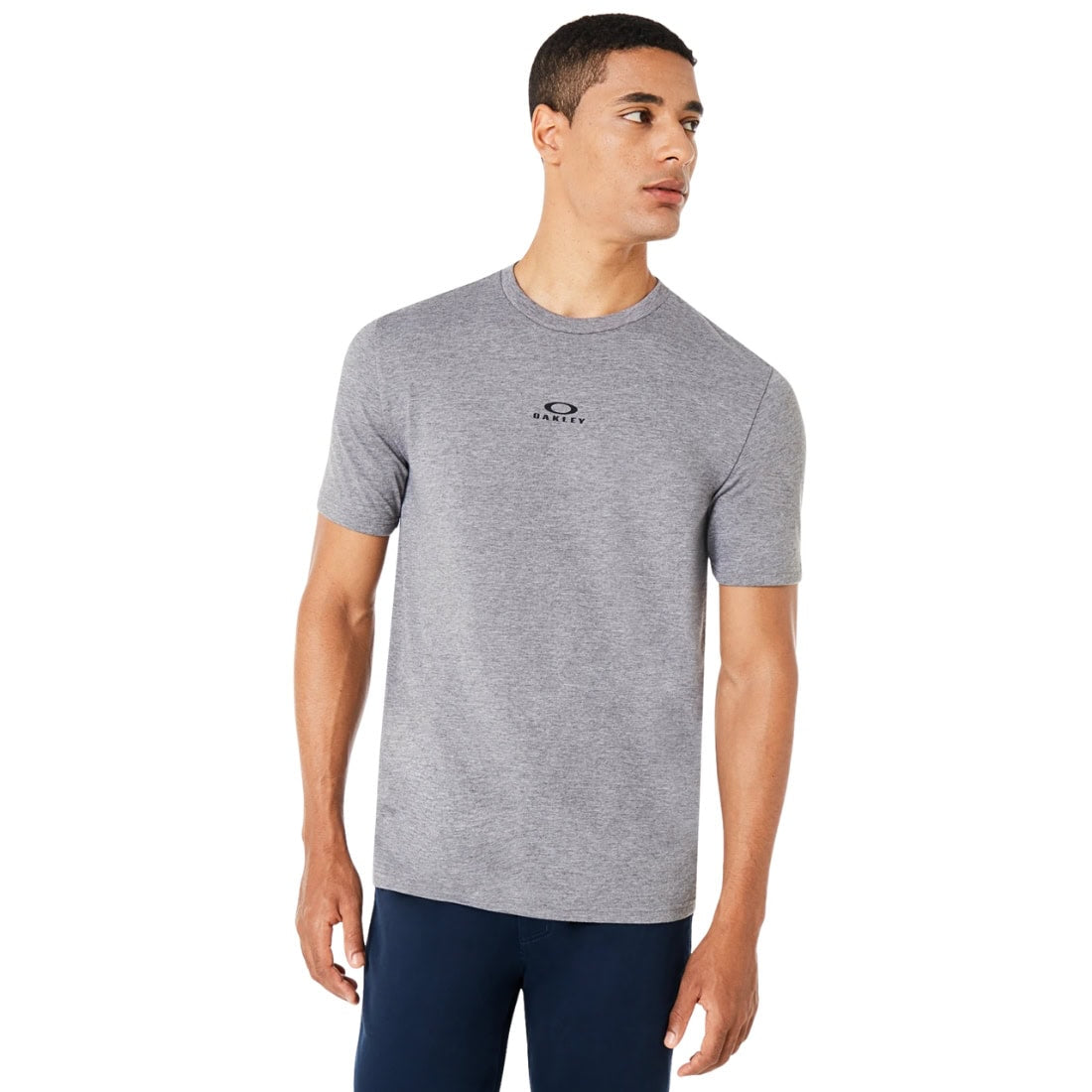 Oakley Bark New T-Shirt - Athletic Heather Grey - Mens Graphic T-Shirt by Oakley