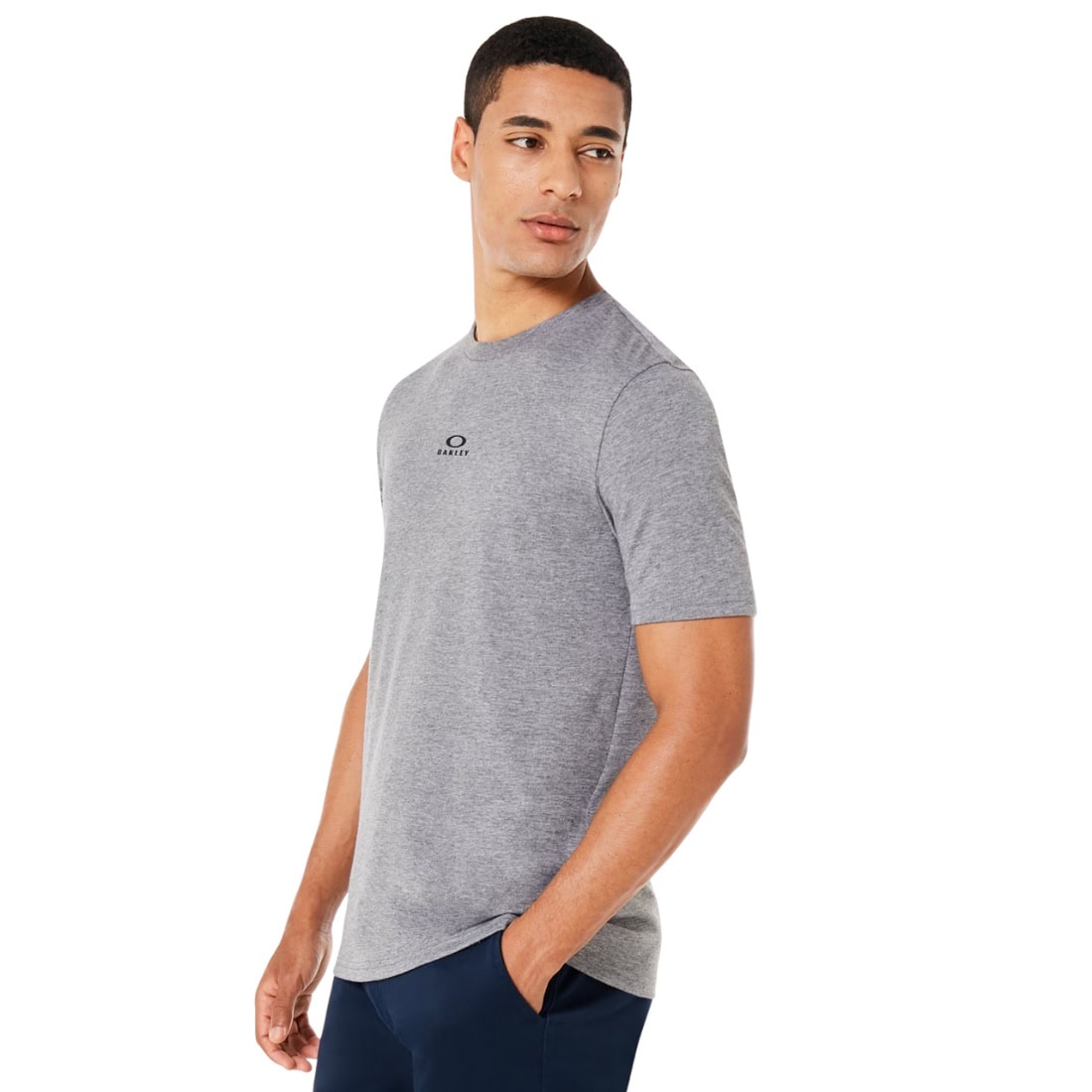 Oakley Bark New T-Shirt - Athletic Heather Grey - Mens Graphic T-Shirt by Oakley