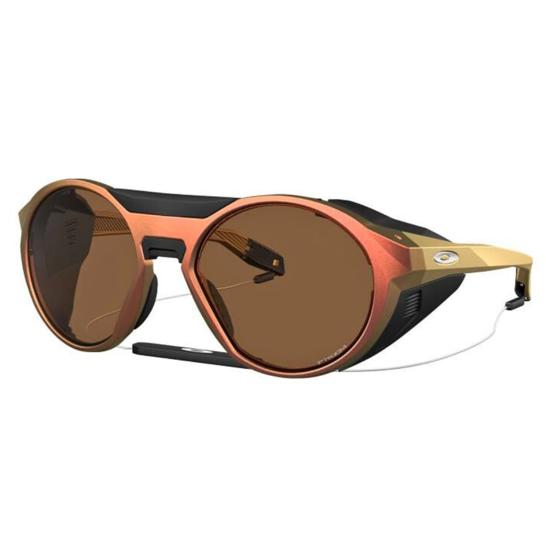 Oakley Clifden Sunglasses - Matte Red Gold Colorshift/Prizm Bronze - Round Sunglasses by Oakley