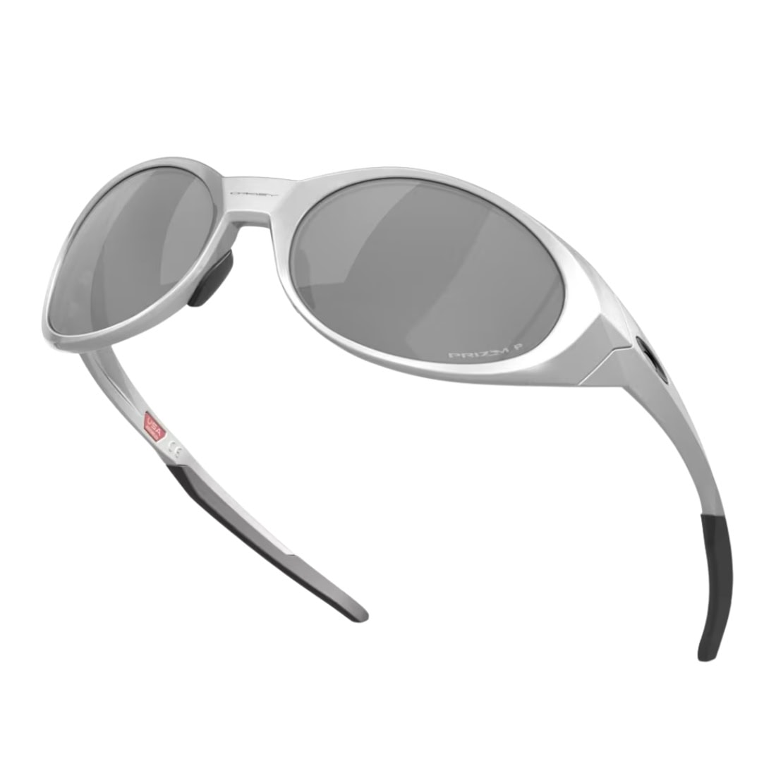 Oakley Eyejacket Redux Sunglasses - Silver/Prizm Black Polarized - Round Sunglasses by Oakley