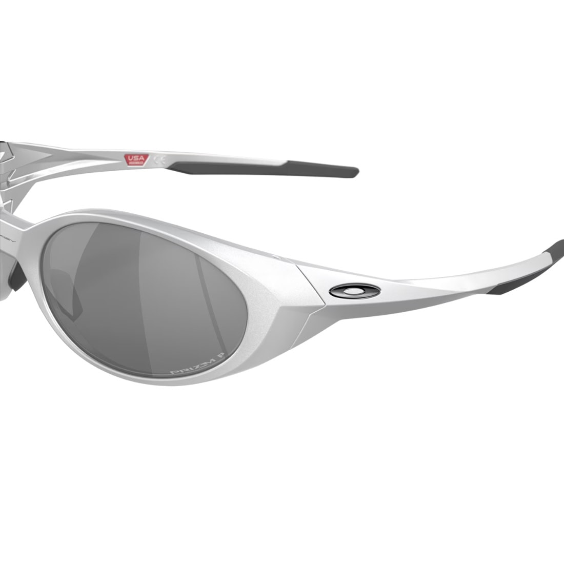 Oakley Eyejacket Redux Sunglasses - Silver/Prizm Black Polarized - Round Sunglasses by Oakley