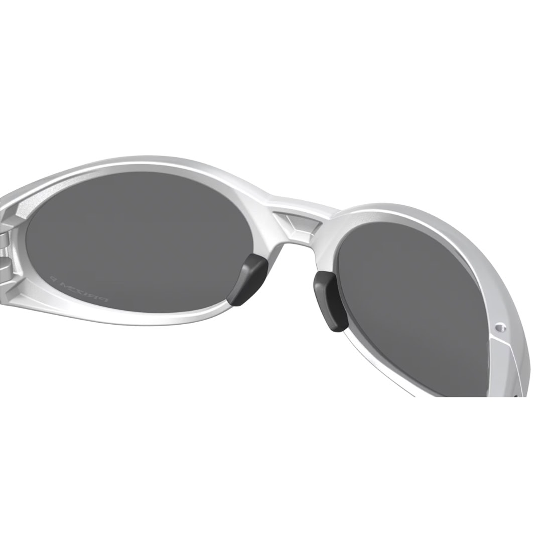 Oakley Eyejacket Redux Sunglasses - Silver/Prizm Black Polarized - Round Sunglasses by Oakley
