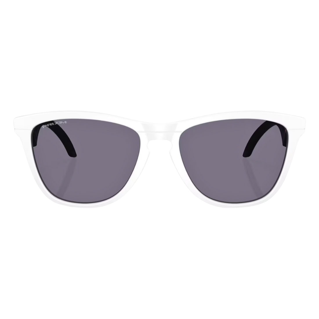 Oakley Frogskins Hybrid Sunglasses - Matte White/Prizm Grey - Square/Rectangular Sunglasses by Oakley