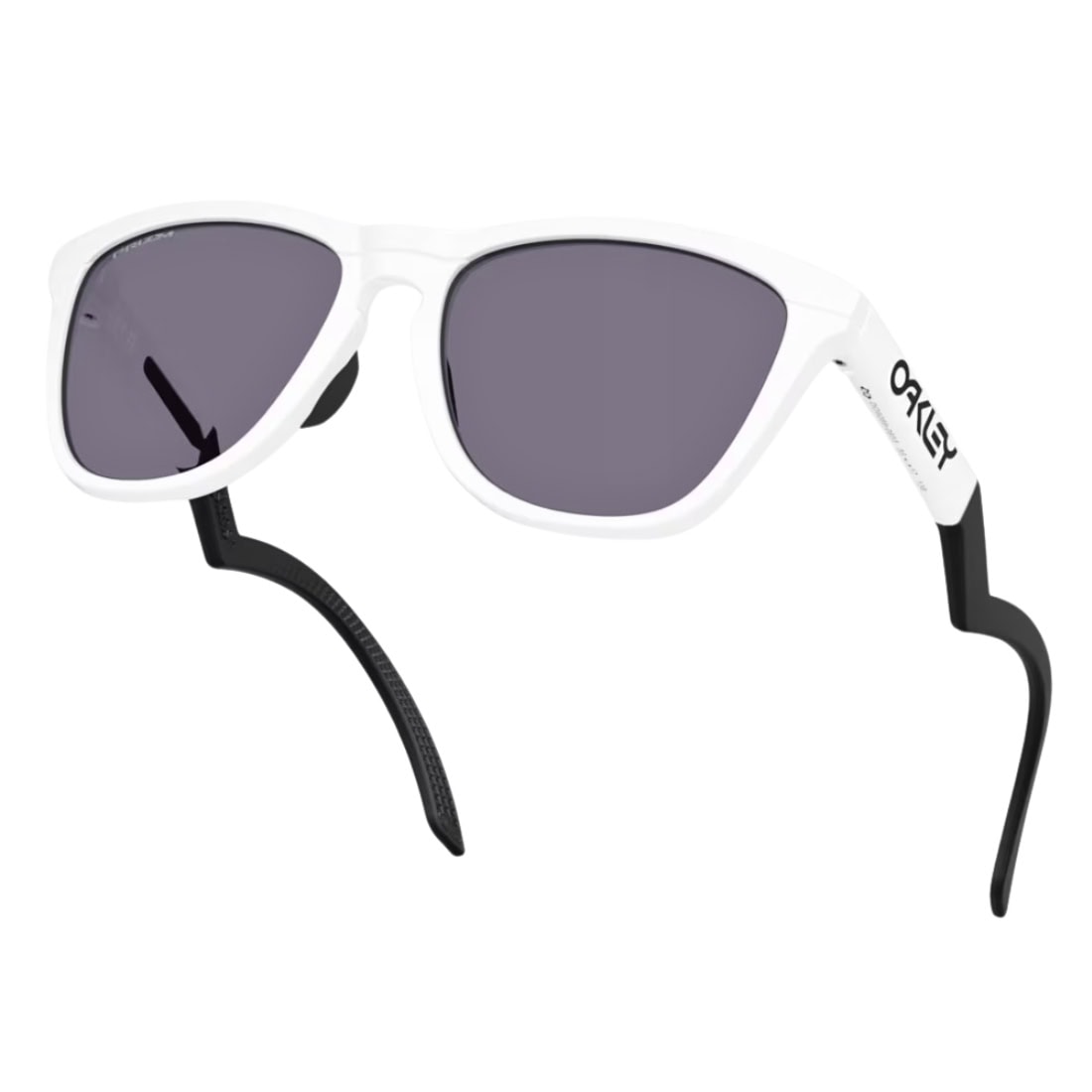 Oakley Frogskins Hybrid Sunglasses - Matte White/Prizm Grey - Square/Rectangular Sunglasses by Oakley