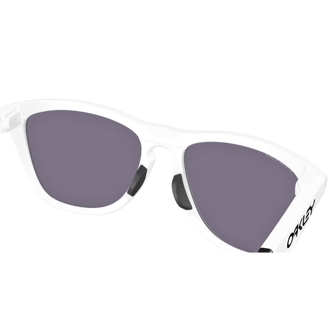 Oakley Frogskins Hybrid Sunglasses - Matte White/Prizm Grey - Square/Rectangular Sunglasses by Oakley