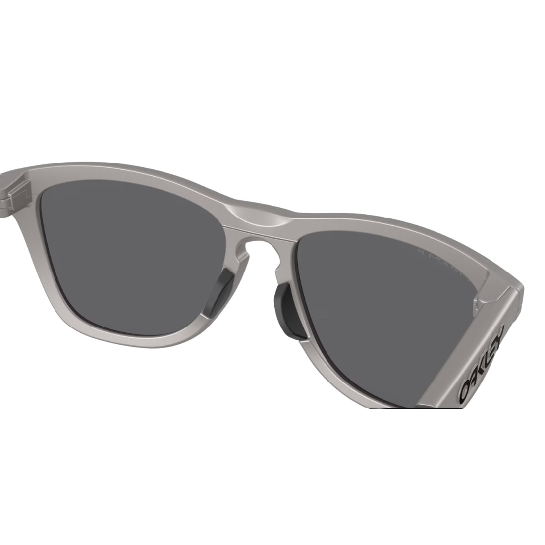 Oakley Frogskins Range Polarized Sunglasses - Titanium/Prizm Black Polarised - Square/Rectangular Sunglasses by Oakley