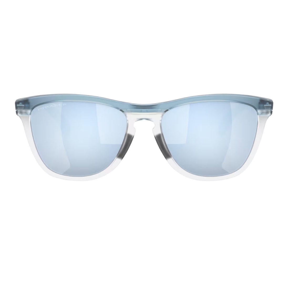 Oakley Frogskins Range Polarized Sunglasses - Trans Stonewash/Clear/Prizm Deep Water Polarised - Square/Rectangular Sunglasses by Oakley