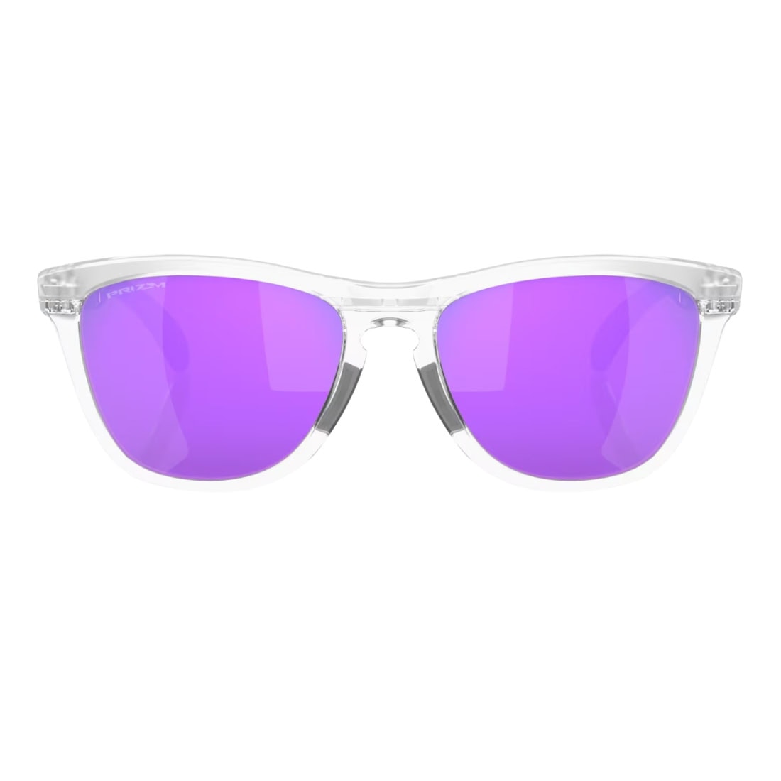 Oakley Frogskins Range Sunglasses - Matte Clear/Prizm Violet - Square/Rectangular Sunglasses by Oakley