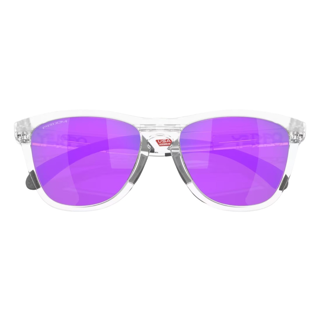 Oakley Frogskins Range Sunglasses - Matte Clear/Prizm Violet - Square/Rectangular Sunglasses by Oakley