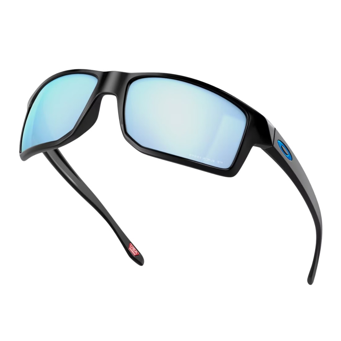 Oakley Gibston Sunglasses - Matte Black/Prizm Deep Water Polarised