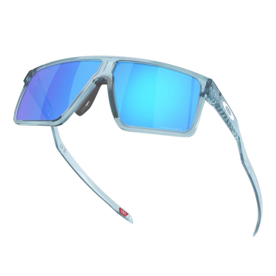 Oakley Helux Sunglasses - Trans Stonewash/Prizm Sapphire - Wrap Around Sunglasses by Oakley