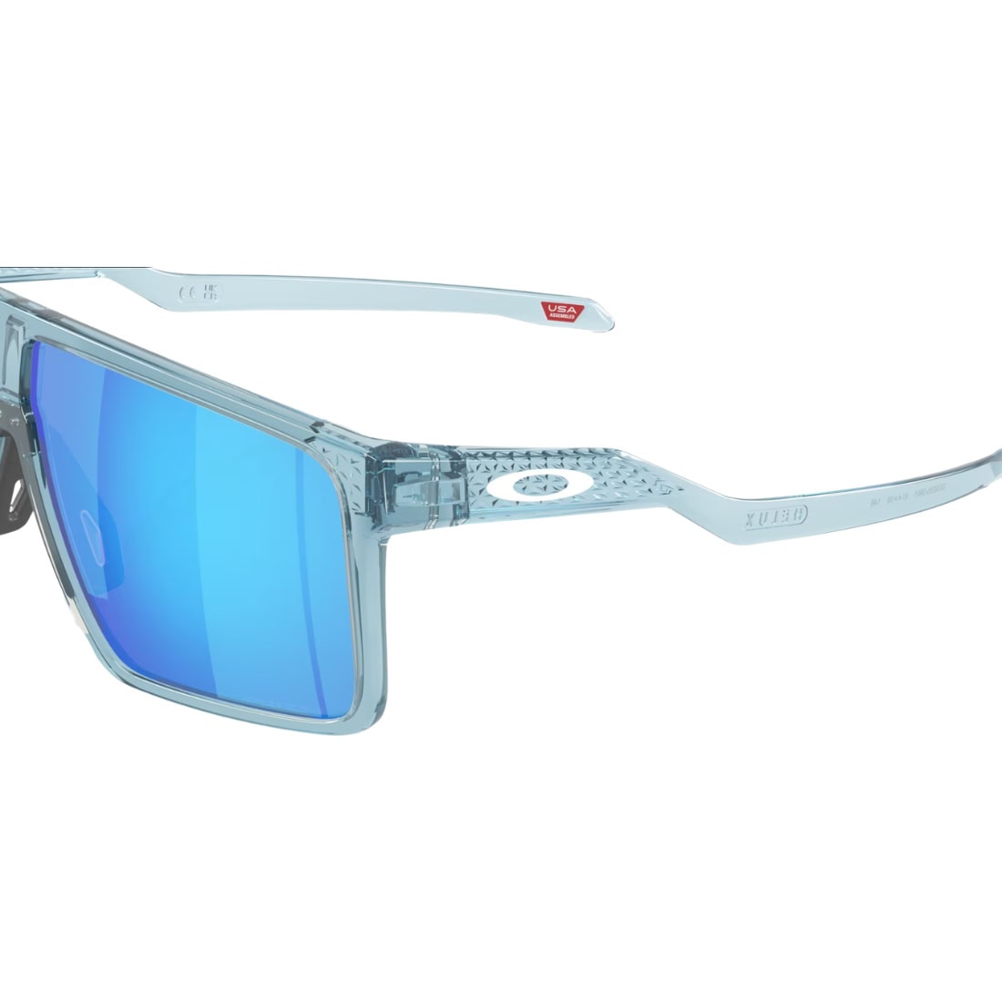 Oakley Helux Sunglasses - Trans Stonewash/Prizm Sapphire - Wrap Around Sunglasses by Oakley