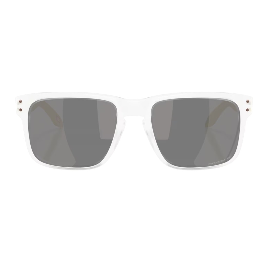 Oakley Holbrook Polarized Sunglasses - Matte Clear/Prizm Black Polarised - Square/Rectangular Sunglasses by Oakley
