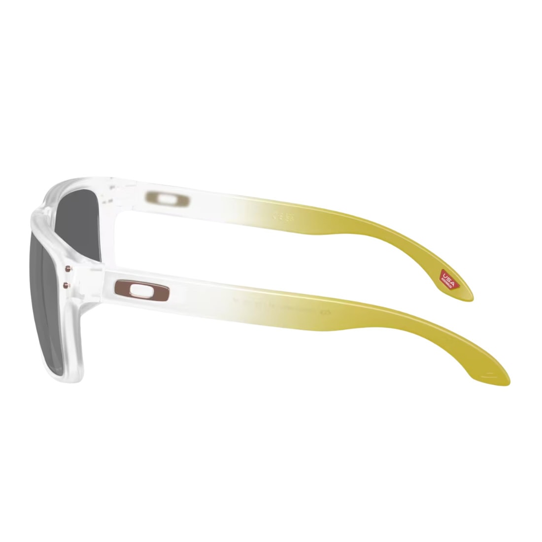 Oakley Holbrook Polarized Sunglasses - Matte Clear/Prizm Black Polarised - Square/Rectangular Sunglasses by Oakley