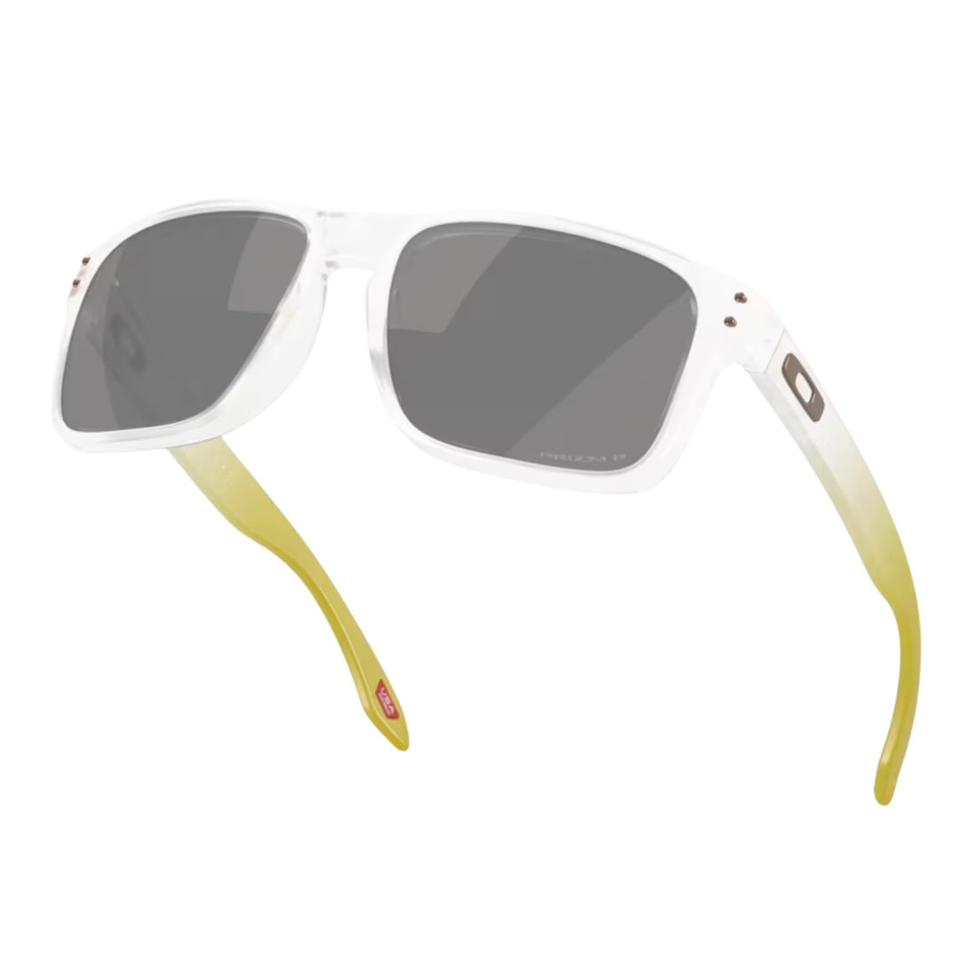 Oakley Holbrook Polarized Sunglasses - Matte Clear/Prizm Black Polarised - Square/Rectangular Sunglasses by Oakley