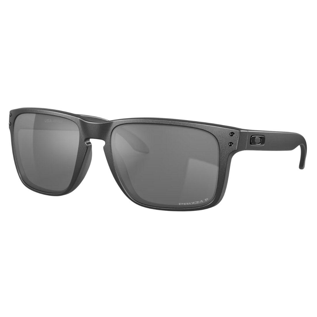 Oakley Holbrook Xl Polarised Sunglasses - Steel/Prizm Black Polarized - Square/Rectangular Sunglasses by Oakley