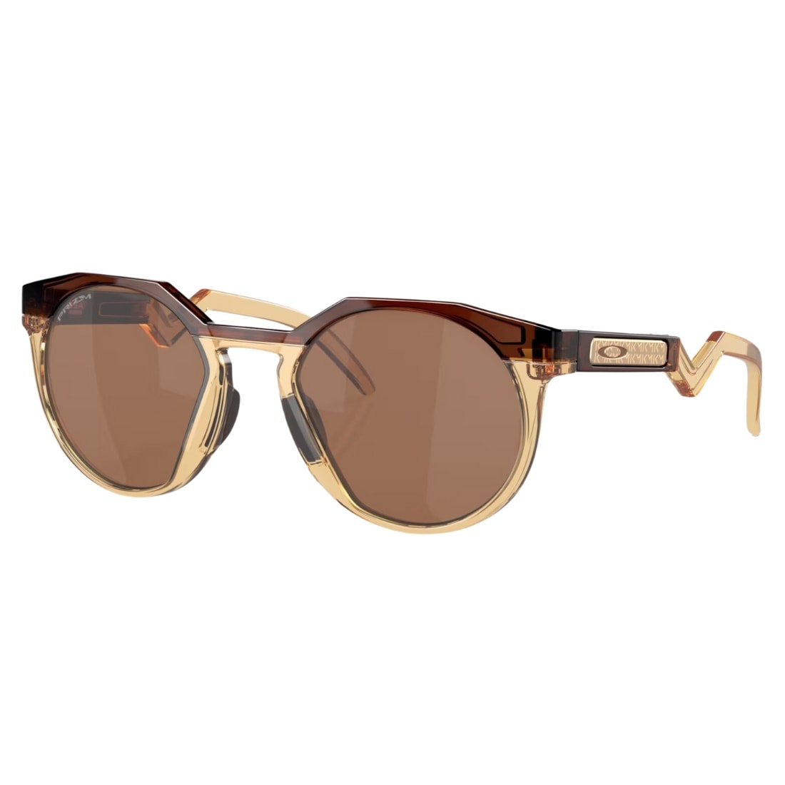 Oakley Hstn Kylian Mbappé Signature Series Sunglasses - Dark Amber/Prizm Tungsten - Round Sunglasses by Oakley