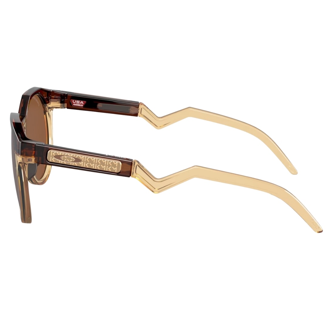 Oakley Hstn Kylian Mbappé Signature Series Sunglasses - Dark Amber/Prizm Tungsten - Round Sunglasses by Oakley