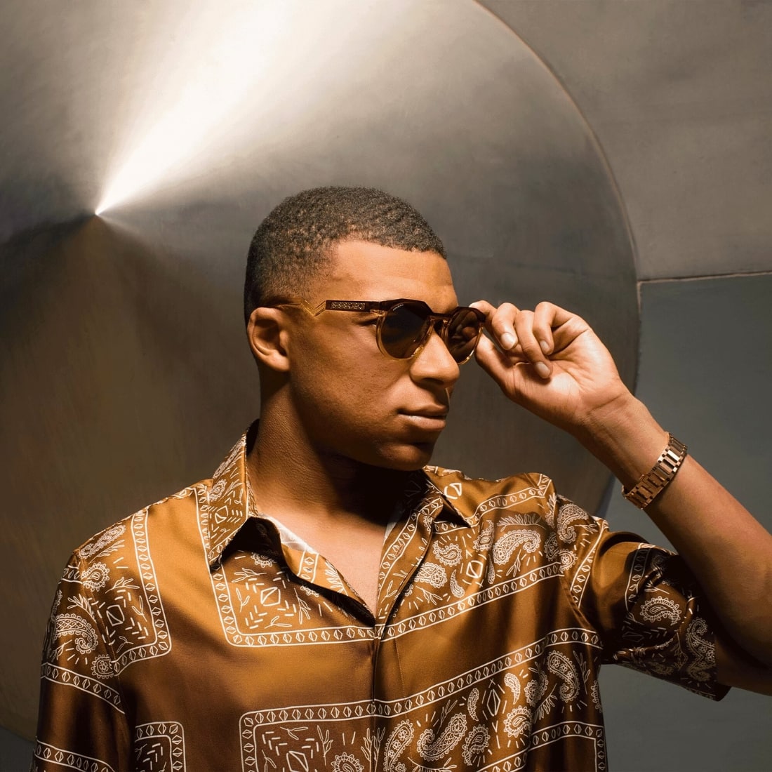Oakley Hstn Kylian Mbappé Signature Series Sunglasses - Dark Amber/Prizm Tungsten