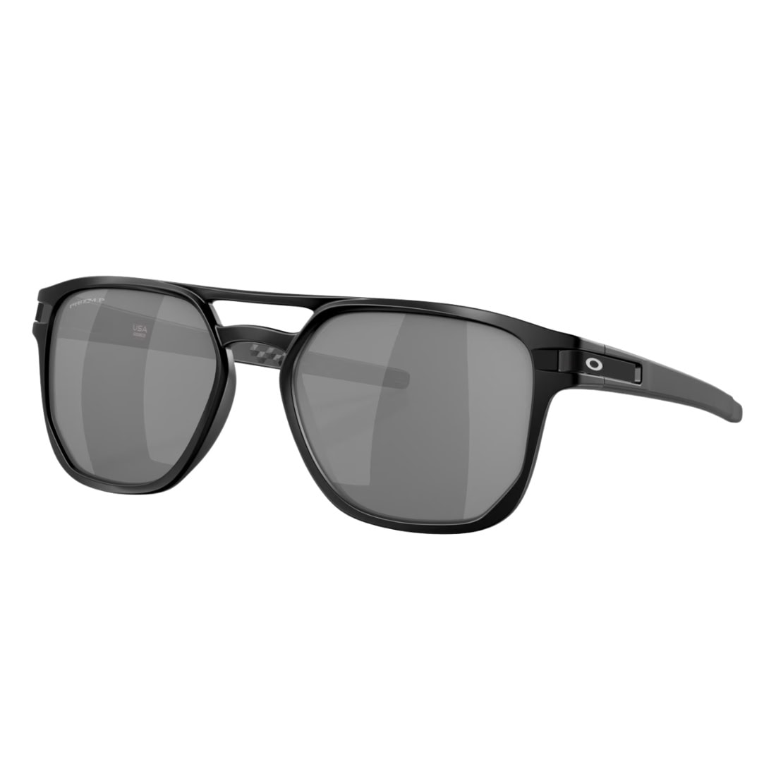 Oakley Latch Beta Sunglasses - Matte Black/Prizm Black Polarised - Square/Rectangular Sunglasses by Oakley