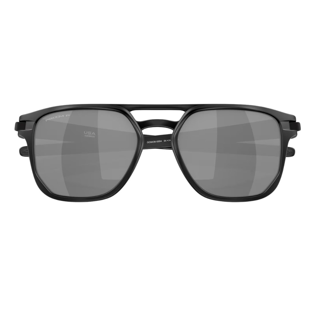 Oakley Latch Beta Sunglasses - Matte Black/Prizm Black Polarised - Square/Rectangular Sunglasses by Oakley