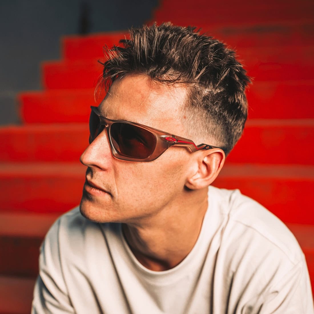 Oakley Lateralis FQ Sunglasses - Matte Sepia/Prizm Tungsten - Wrap Around Sunglasses by Oakley